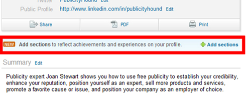 add volunteering to linkedin profile 