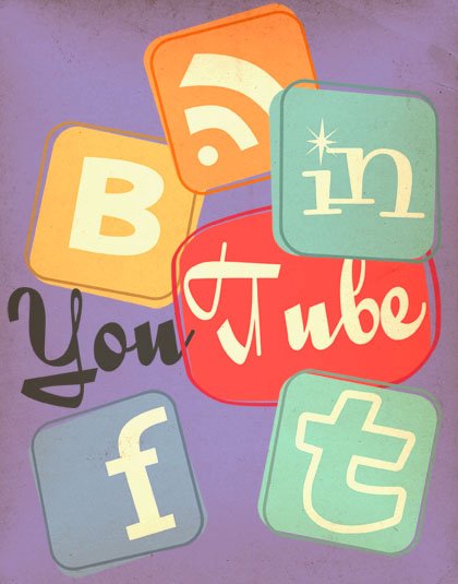 Retro-Social-Media-Icons