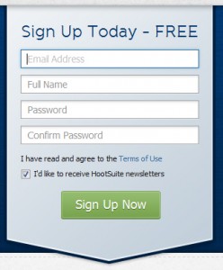 hootsuite HootSuite's call to action