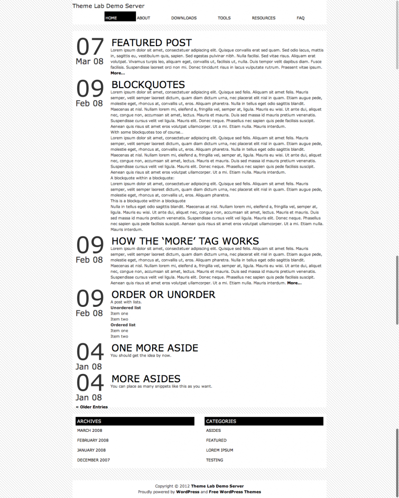 Clean Minimal WordPress Theme