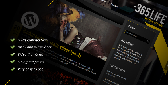 365Life - WP Theme For Blog