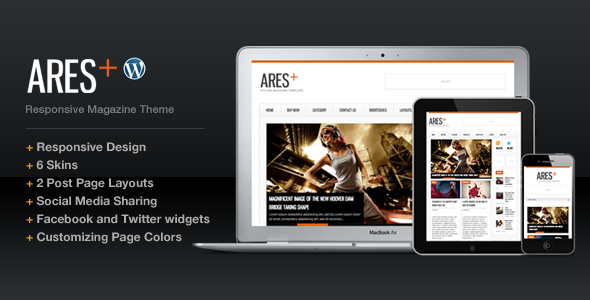 Ares Blog Magazine Newspaper Template