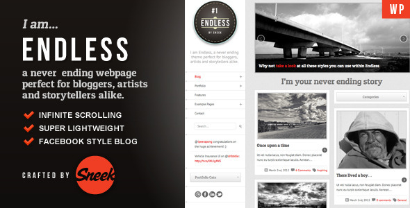 Endless - Infinite scrolling WordPress Theme