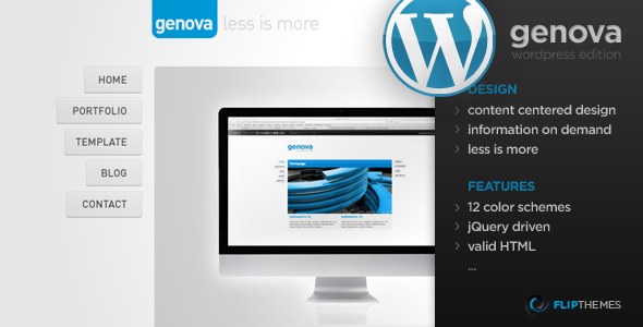 Genova - Minimalistic WordPress Template