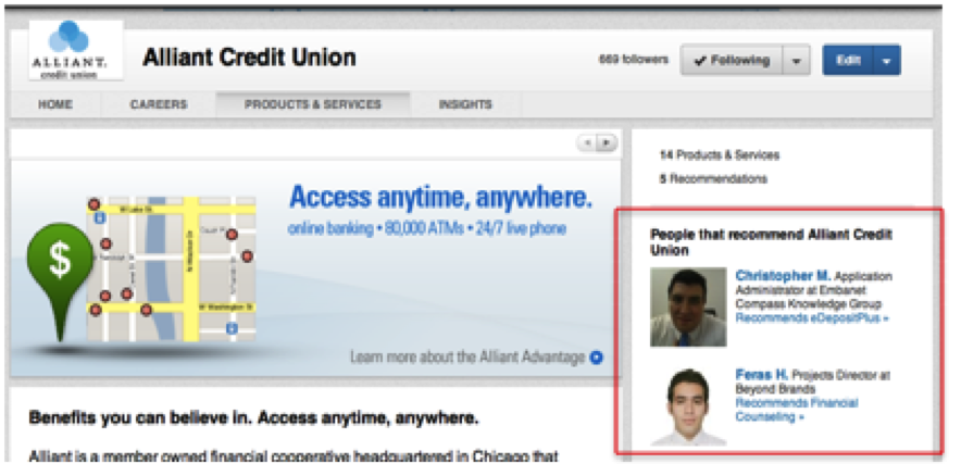 LinkedIn Product Recommendations