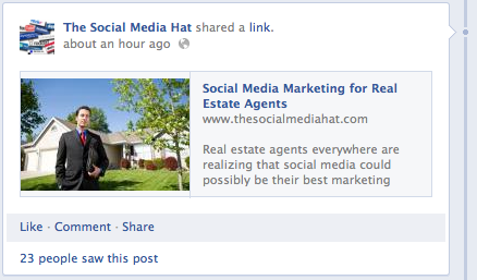 Typical Facebook Page Post