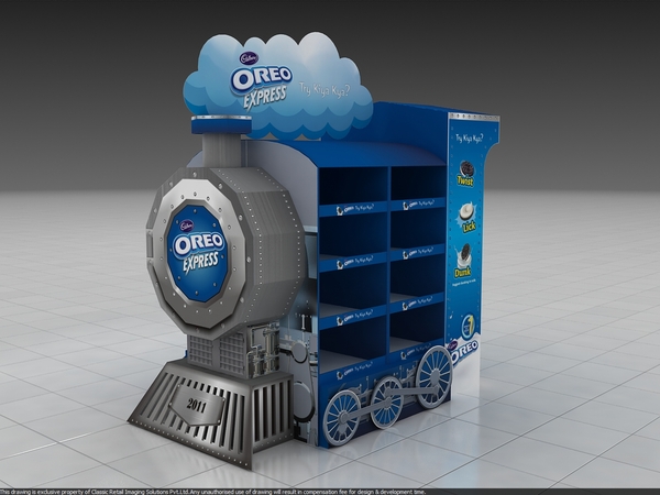 Oreo Train Design Display