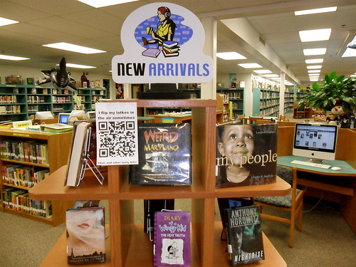 QR code at a retail display