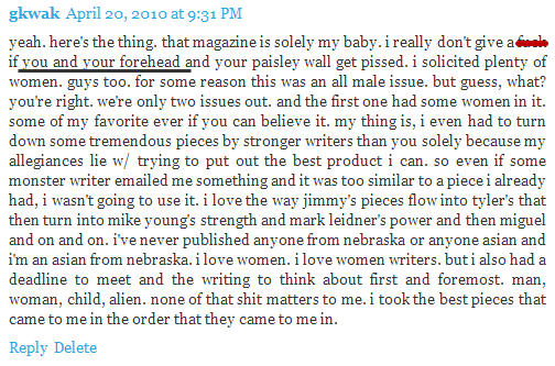 Personal Attacks in Blog Comments