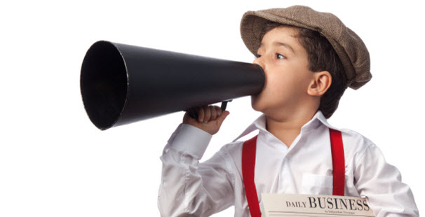 Boy with magaphone (Small)
