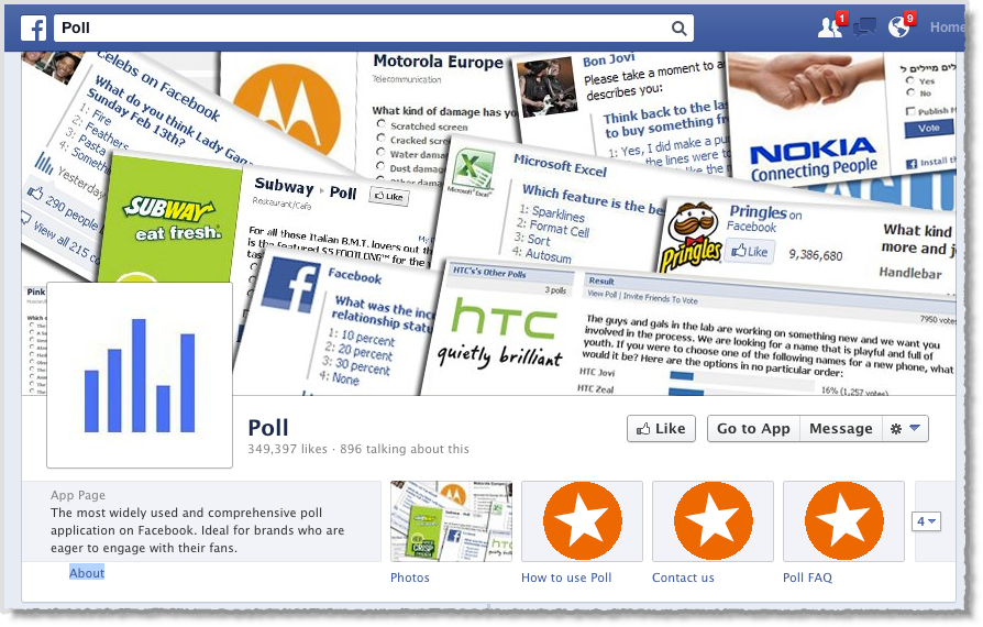 Facebook Poll tool 1