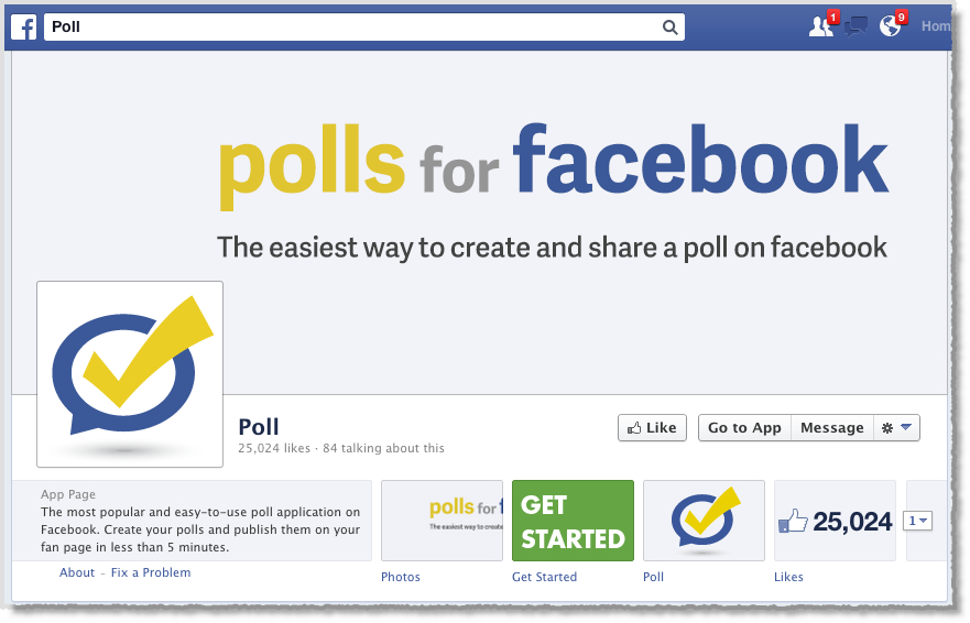 Facebook Poll tool 2