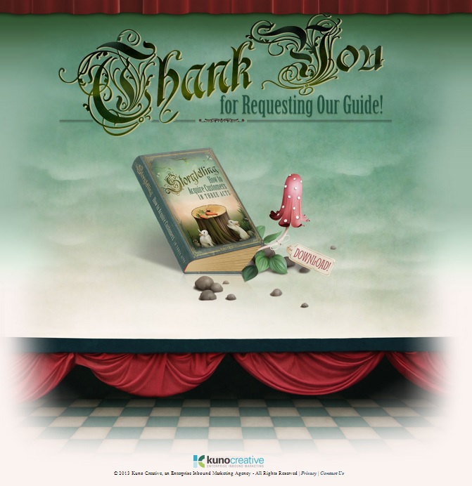 KUNO creative storytelling thank you
