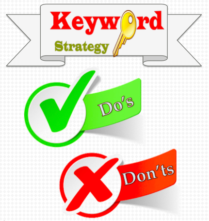keyword strategy - dos and donts