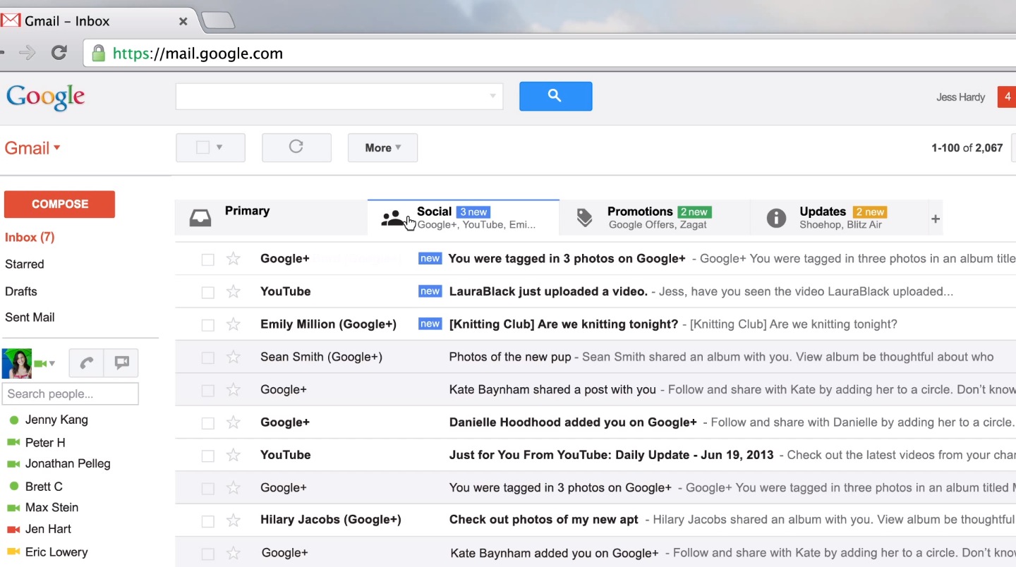 Gmail Inbox Changes
