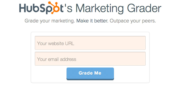 hubspot marketing grader