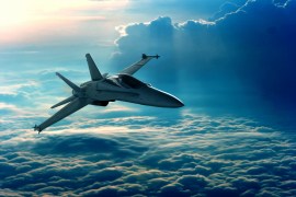Jet Above The Clouds