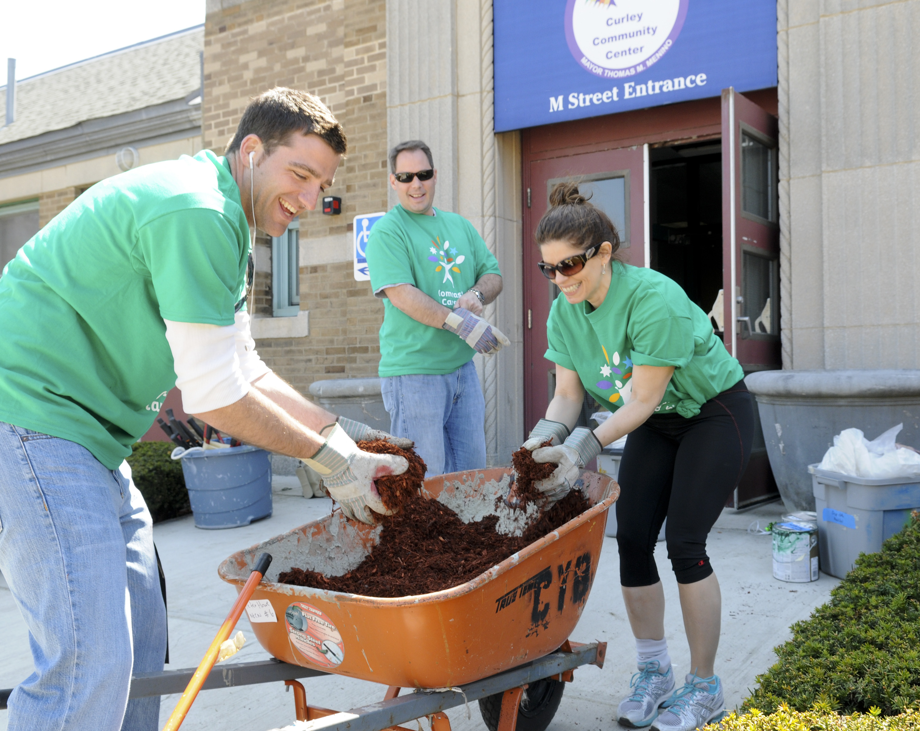 MA Curley Comm Center Frank DiMazza, Peter Brown, Amy Berg (1)