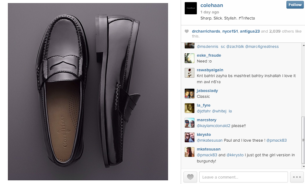 Cole Haan, SMO, SEO, Social media marketing, social media optimization, social media, facebook