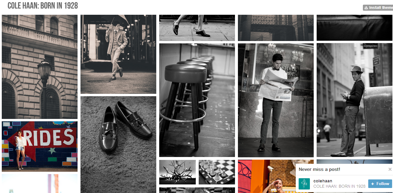 Tumblr, social media, Cole Haan, social media marketing, SMO, SEO