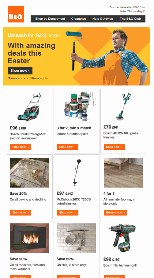 B&Q easter
