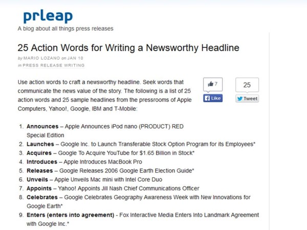 How to Write Headlines with Action words