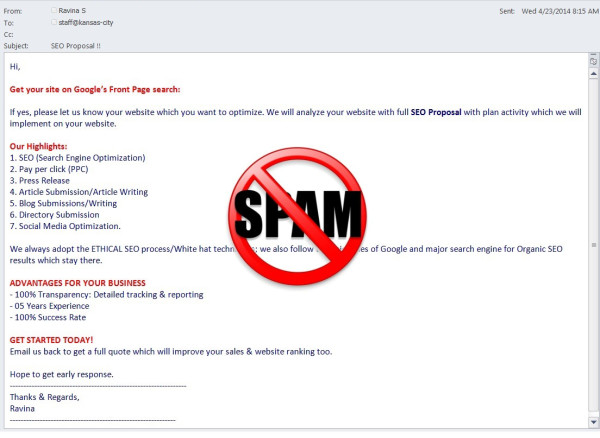 seo email spam