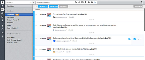Suggested Content Feature Header