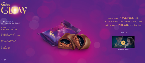 Cadbury_glow_microsite