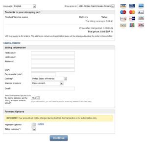 Broken Cart Following Interstitial Page