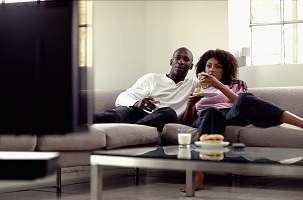 couple watching TV