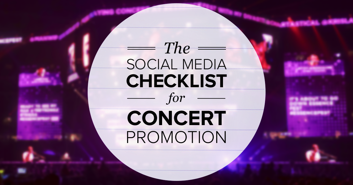 social media for concerts