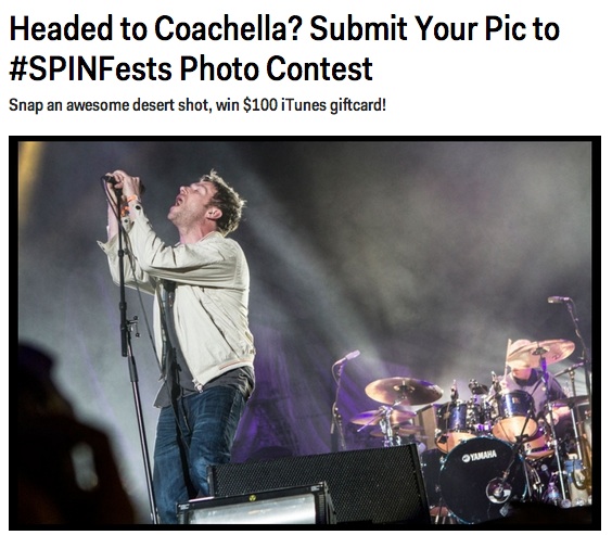 Concert photo contest