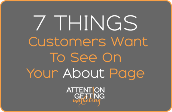 how to write an about page
