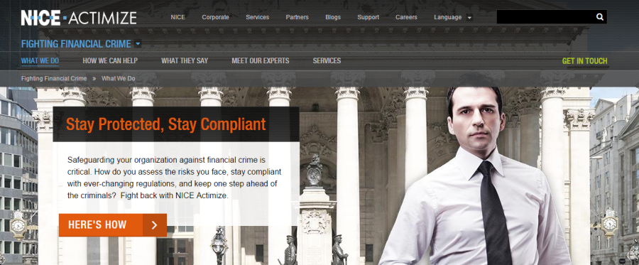 Nice Actimize Business Intelligence Software