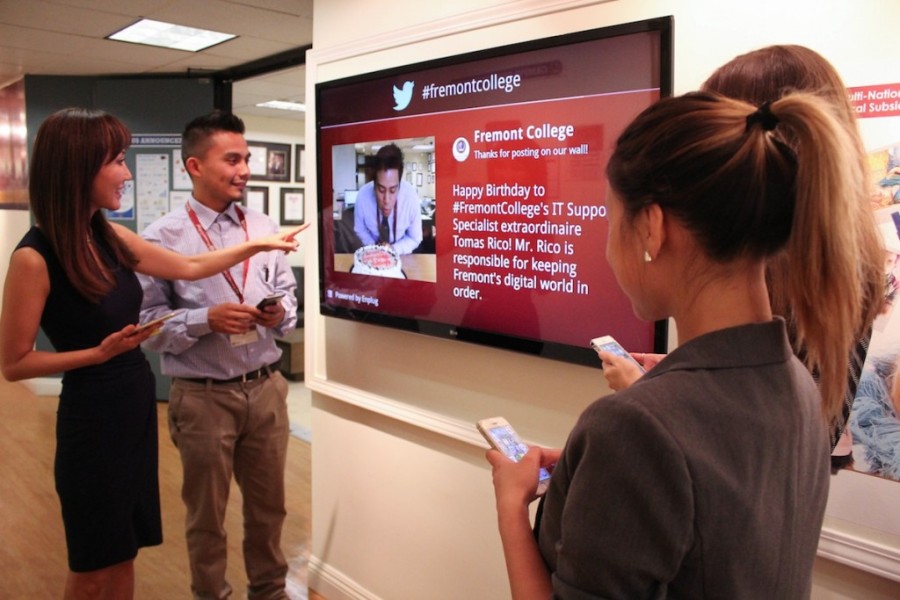 Fremont College Social Media Wall