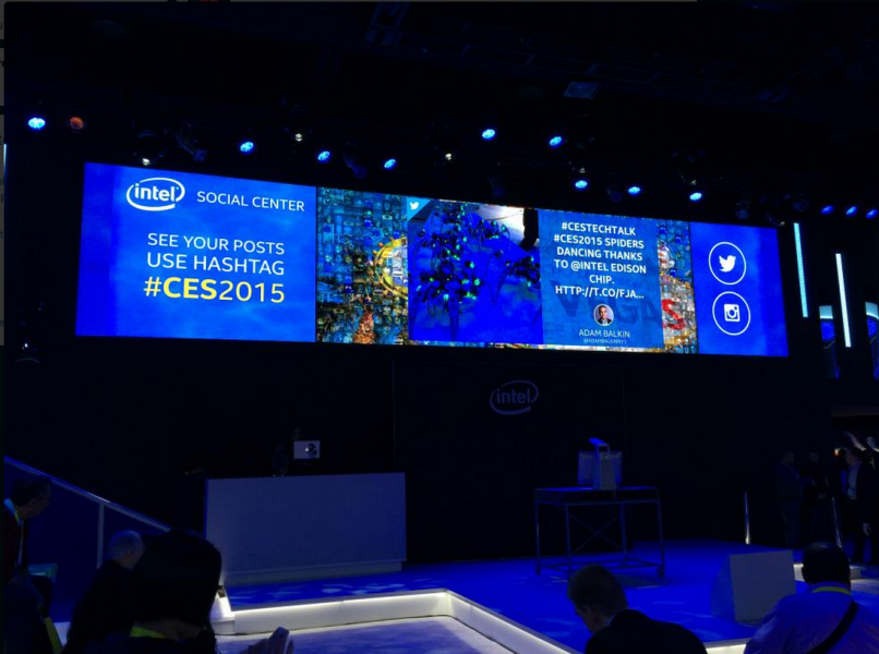 Intel CES Social Media Wall