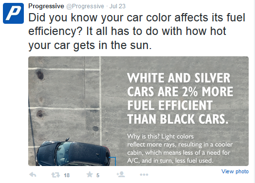 progressive tweet