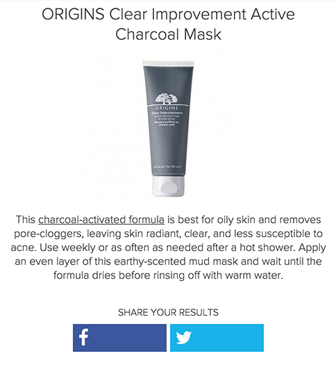 charcoal mask