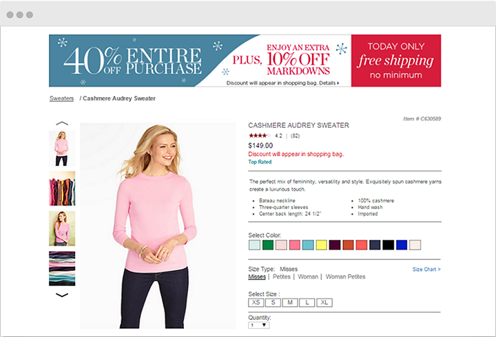 product page design mistake