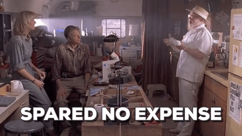 Jurassic Park Spared No Expense Gif