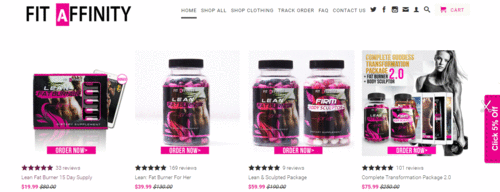 product listing for optimized eCommerce homepage