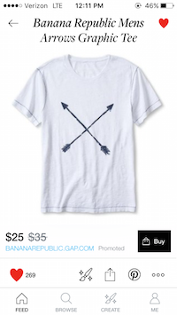 polyvore tshirt banana republic bow n arrows example