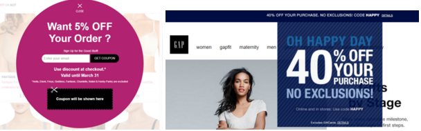 promote sales on the homepage