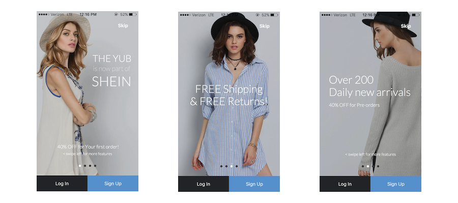 shein fashion ecommerce mobile marketing personalization example