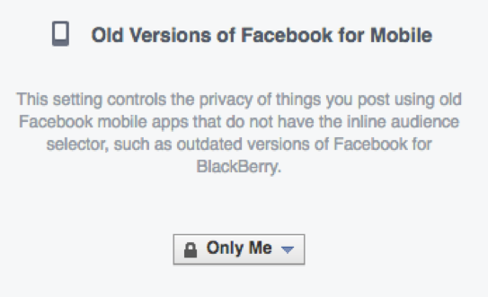 Old Versions of Facebook for Mobile