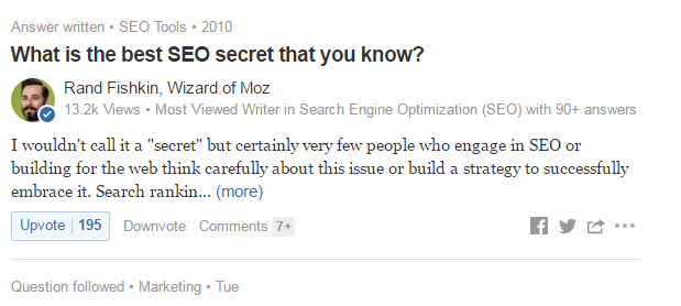 Quora example
