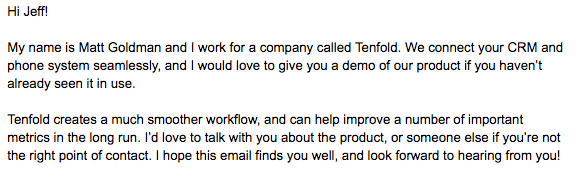 cold email 