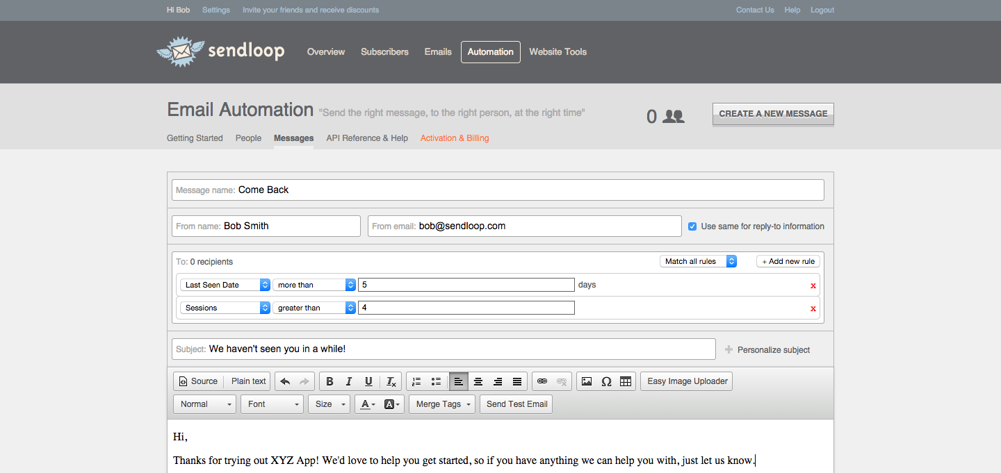 Sendloop Email Marketing Platform