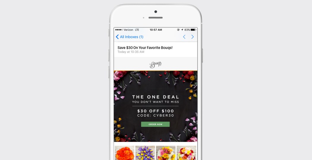 Bouqs Cyber Monday